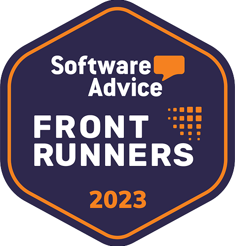 Software Advice Front Runners badge 2023