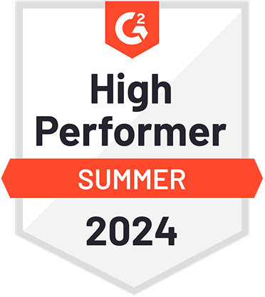G2 High Performer badge Summer 2024