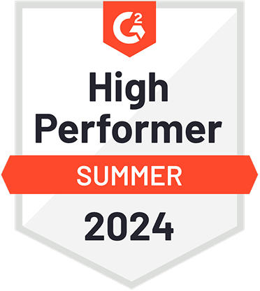G2 High Performer badge Summer 2024