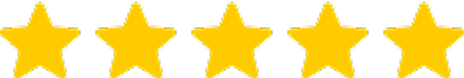 Five yellow star rating