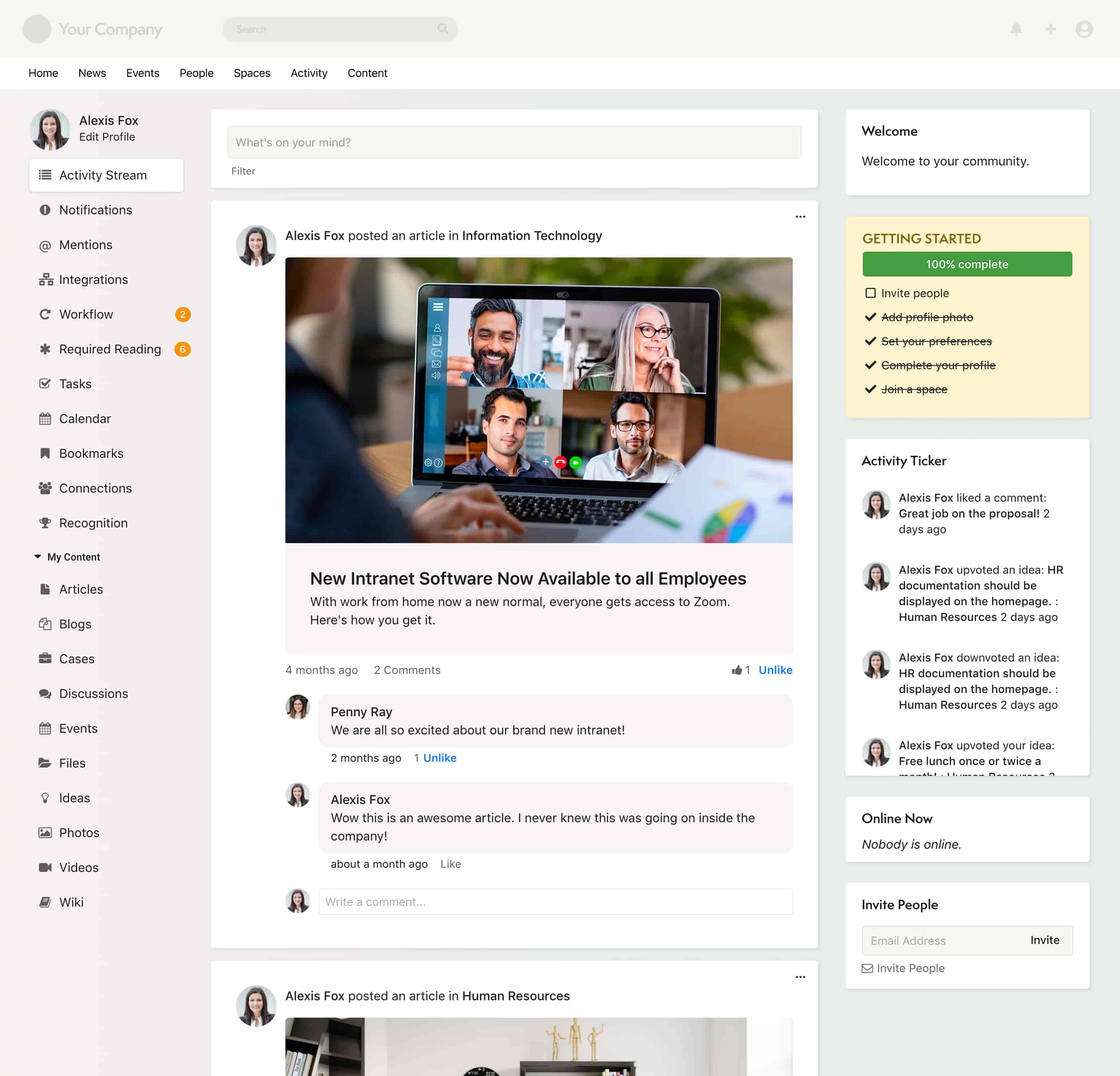 Intranet Content Management