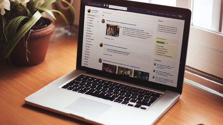 intranet activity stream - improve communication at work