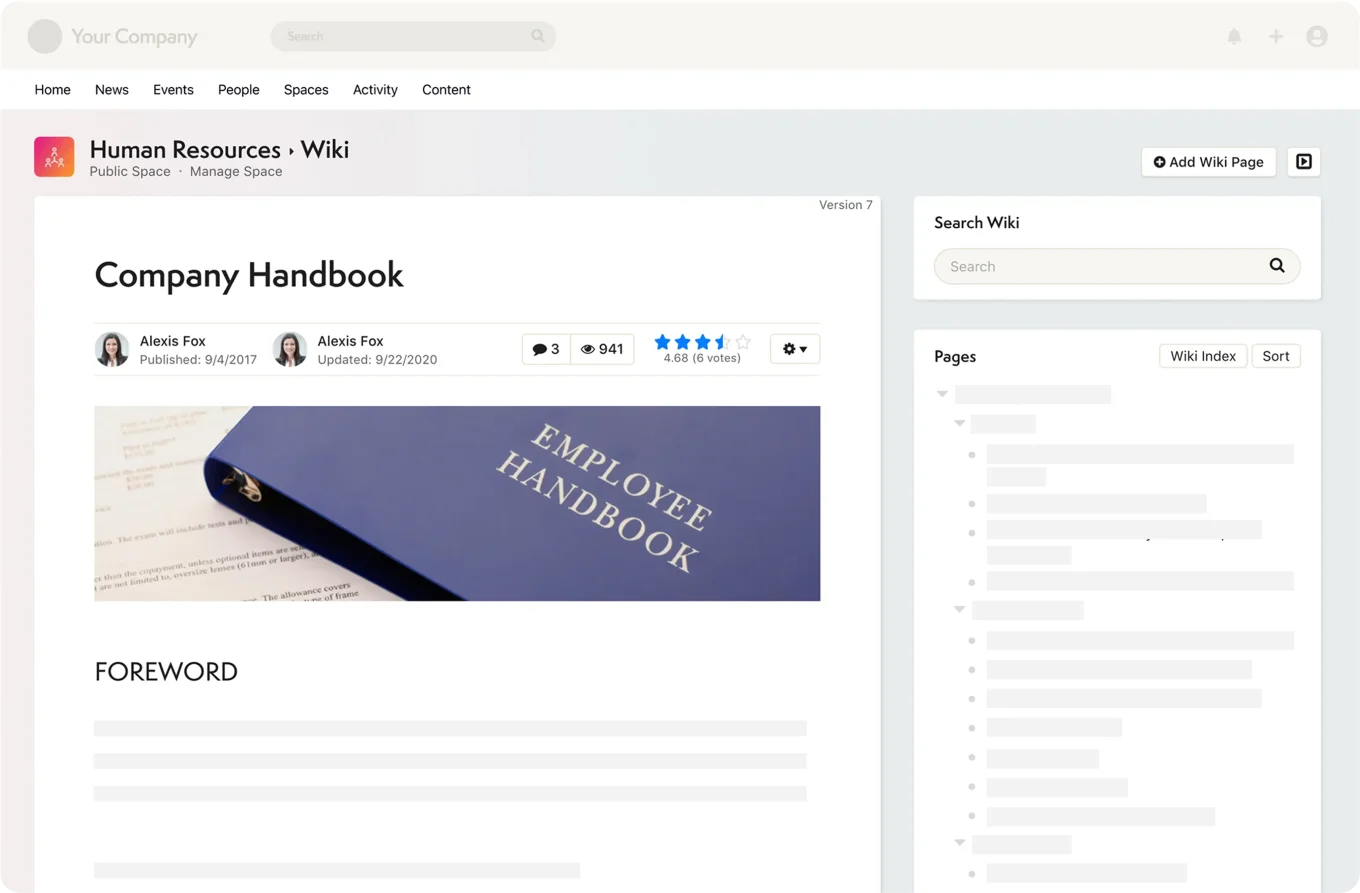 Smiling man in office with notification popups for space addition and checklist mention.